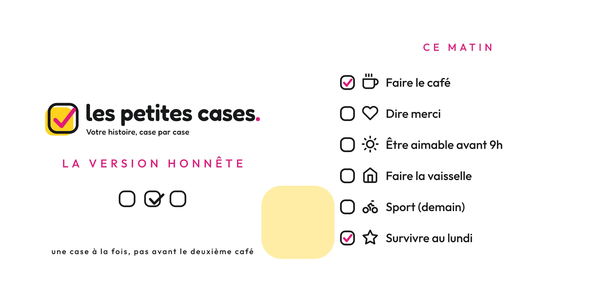La planche « La version honnête », à plat